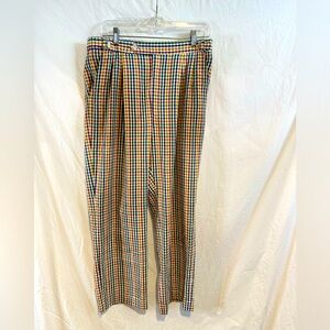 VINTAGE Norm Thompson Men's Plaid Seersucker Pants | 34?